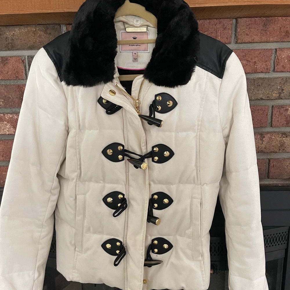 JUICY COUTURE TWILL Toggle DOWN filled COAT